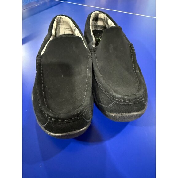Kuru LOFT - Mens Black Suede Slip-On Loafers With Plaid Lining Size 9 Medium main image 6